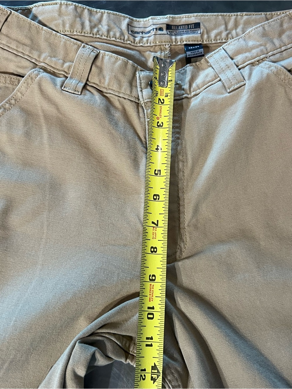 Carhartt Rugged Flex Relaxed Fit Canvas Work Pant Size 32x33 - Picture 6 of 9